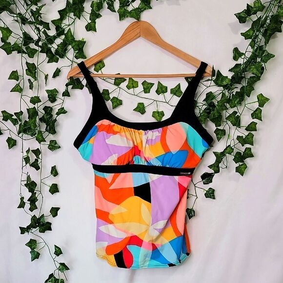 ZeroXposur Other - ZeroXPosur. Colorful Abstract Women's Swim Tankini Top. EUC